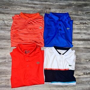 Men’s L Lacoste Polo Bundle (4 total)